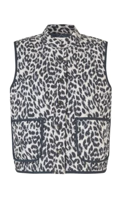 Lollys Laundry Vest - Cairo - Leopard Print