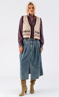 Lollys Laundry Vest - Ina - Creme