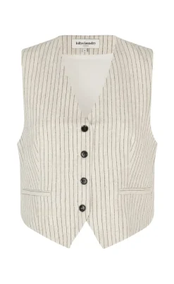 Lollys Laundry Vest - Torino - Creme