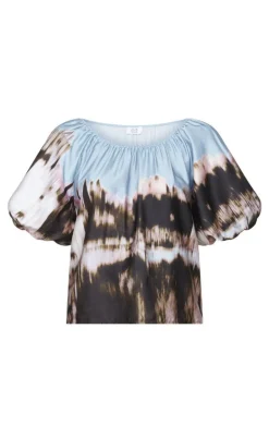 Love & Divine Bluse - Love1159-1 - Border Print