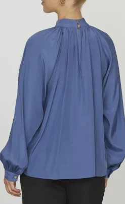 Love & Divine Bluse - Love1201 - Mid Blue