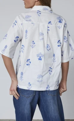 Love & Divine Bluse - Love1351 - White/Blue