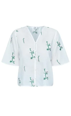 Love & Divine Bluse - Love1375-1 - Cream/Flower