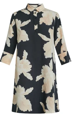 Love & Divine Kjole - Love441-36 - Black/Flower