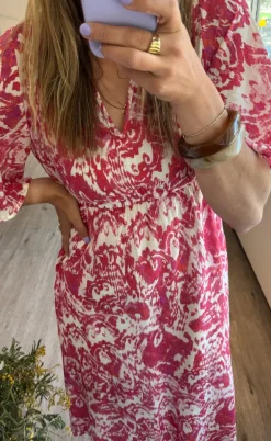 Love & Divine Kjole - Love1340-1 - Red Ethnic