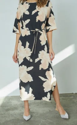 Love & Divine Kjole - Love1354 - Black/Flower