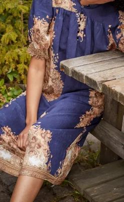 Love & Divine Kjole - Love1415 - Navy/Paisley