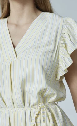 Love & Divine Kjole - Love1383 - Baby Pink/Stripe