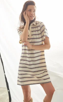 Love & Divine Kjole - Love1349 - Cream/Stripe