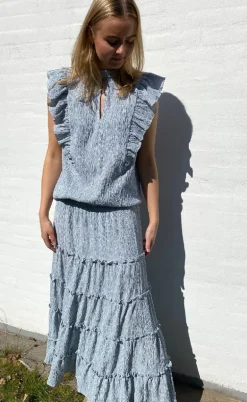 Love & Divine Nederdel - Love1326 - Blue/White Stripe