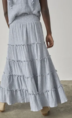 Love & Divine Nederdel - Love1326 - Blue/White Stripe