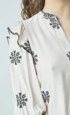 Love & Divine Skjorte - Love1347 - Bamboo/Black Flower