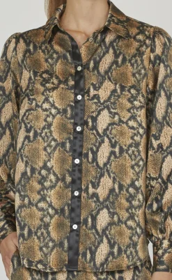 Love & Divine Skjorte - Love919-14 - Golden Snake