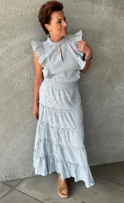 Love & Divine Top - Love1327 - Blue/White Stripe