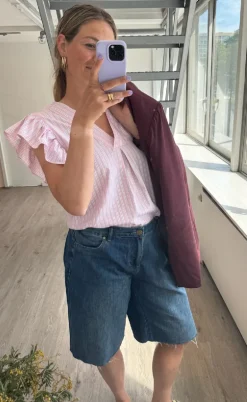 Love & Divine Top - Love1382 - Baby Pink/Stripe