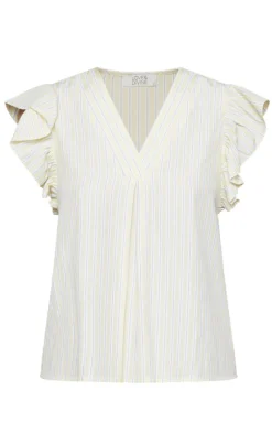 Love & Divine Top - Love1382 - Banana/Stripe