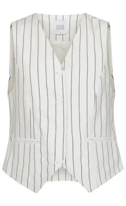 Love & Divine Vest - Love1044-1 - Cream/Black