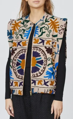 Love & Divine Vest - Love1252  -  Sand Multi