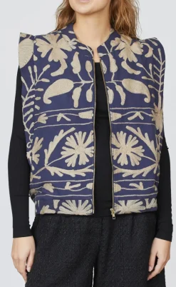 Love & Divine Vest - Love1252-1 -  Blue/Sand