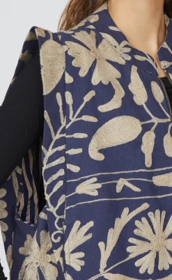 Love & Divine Vest - Love1252-1 -  Blue/Sand