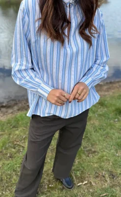 Luxzuz Bluse - Christella - Brunnera Blue