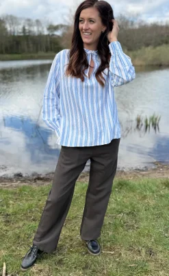 Luxzuz Bluse - Christella - Brunnera Blue