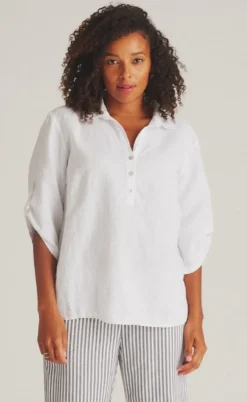 Luxzuz Bluse - Siwaia - White