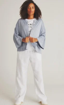 Luxzuz Cardigan - Juliana - Silver Blue