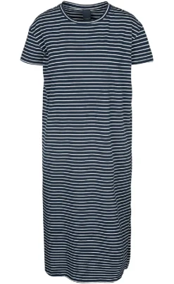Luxzuz Kjole - Aimastripe - Navy Blue