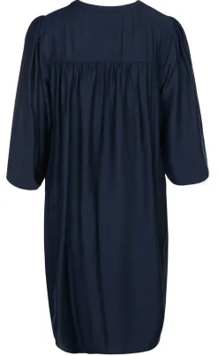 Luxzuz Kjole - Carolat - Navy Blue