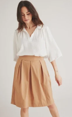 Luxzuz Nederdel - Kadiania - Mocca Cream