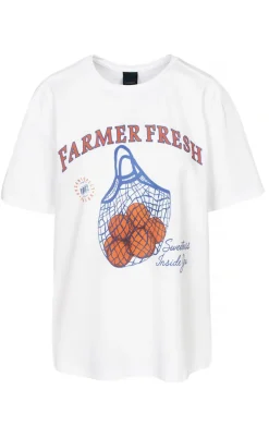 Luxzuz T-shirt - Farmer Fresh - White