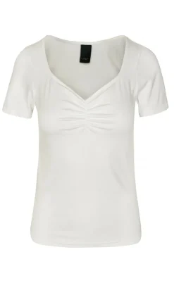Luxzuz T-shirt - Klaudine - Cream