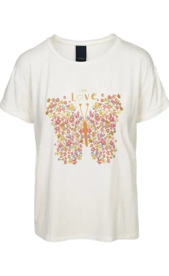 Luxzuz T-shirt - Love - Cream