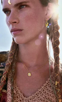 Maanesten Halskæde - Astra - Gold Colour