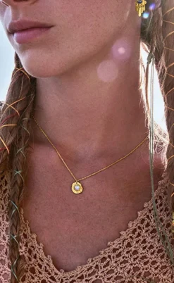 Maanesten Halskæde - Astra - Gold Colour