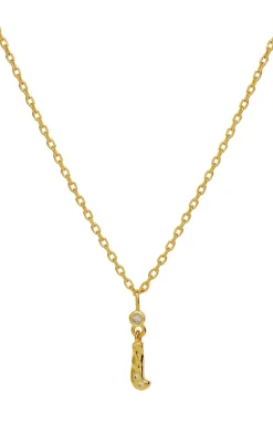 Maanesten Halskæde - I Alphabet - Gold Colour