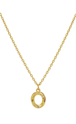 Maanesten Halskæde - O Alphabet - Gold Colour