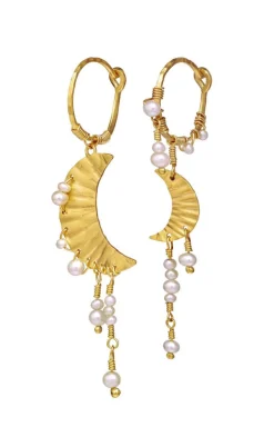 Maanesten Øreringe - Esta - Gold Colour