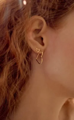 Maanesten Øreringe - Filou - Forgyldt