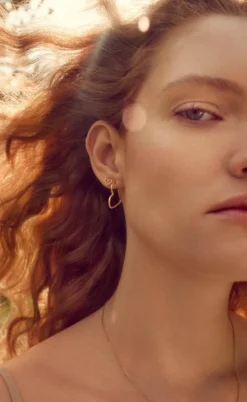 Maanesten Øreringe - Filou - Forgyldt