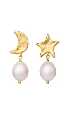 Maanesten Øreringe - Gabrielle - Forgyldt