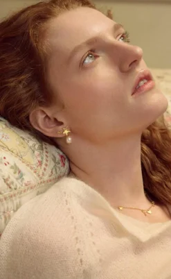 Maanesten Øreringe - Gabrielle - Forgyldt