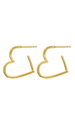 Maanesten Øreringe - Laia Midi - Forgyldt