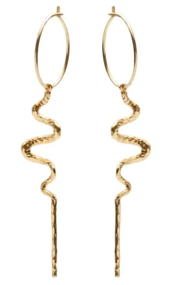 Maanesten Øreringe - Mia - Gold Colour