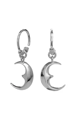 Maanesten Øreringe - Moonie - Silver Colour