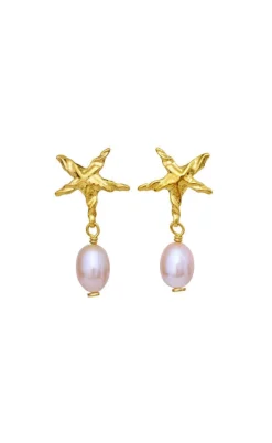 Maanesten Øreringe - Sandie - Gold Colour