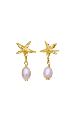 Maanesten Øreringe - Sandie - Gold Colour