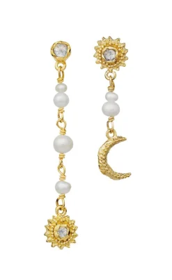 Maanesten Øreringe - Sunniva - Gold Colour