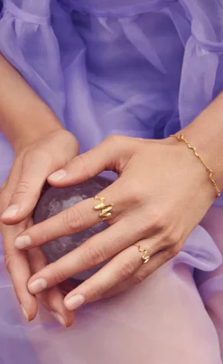 Maanesten Ring - Sonar - Gold Colour